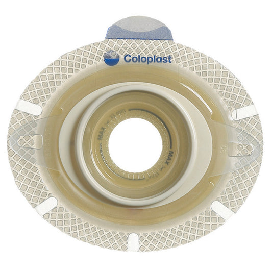 Ostomy Barrier SenSura® Flex Xpro Trim to Fit, Extended Wear Double Layer Adhesive 70 mm Flange Yellow Code System 3/8-2-1/2 Inch Opening - 10045