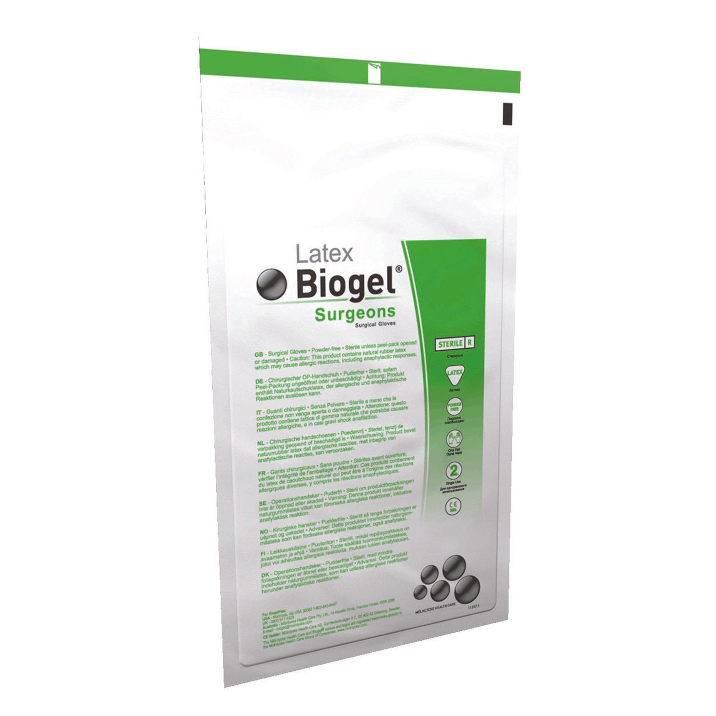Biogel® Surgeons Latex Surgical Glove, Size 6.5, Straw Color 30465