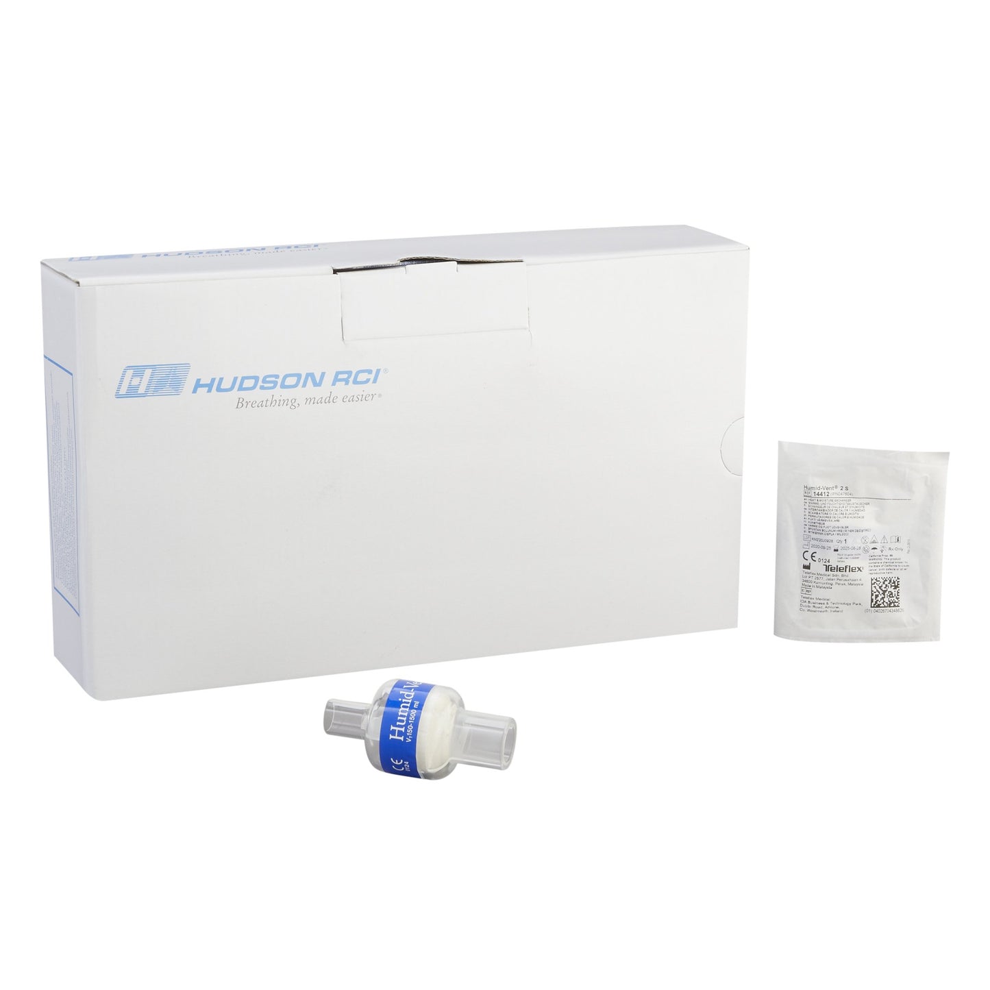Heat and Moisture Exchanger Humid-Vent™ 36.12 mg H₂O/L @ VT 600 mL 0.64 cm H₂O @ 30 LPM - 14412