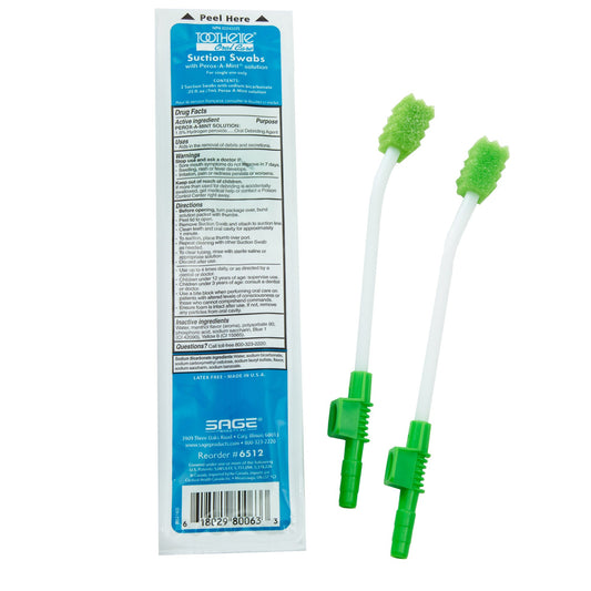 Toothette® Single Use Suction Swab System 6512