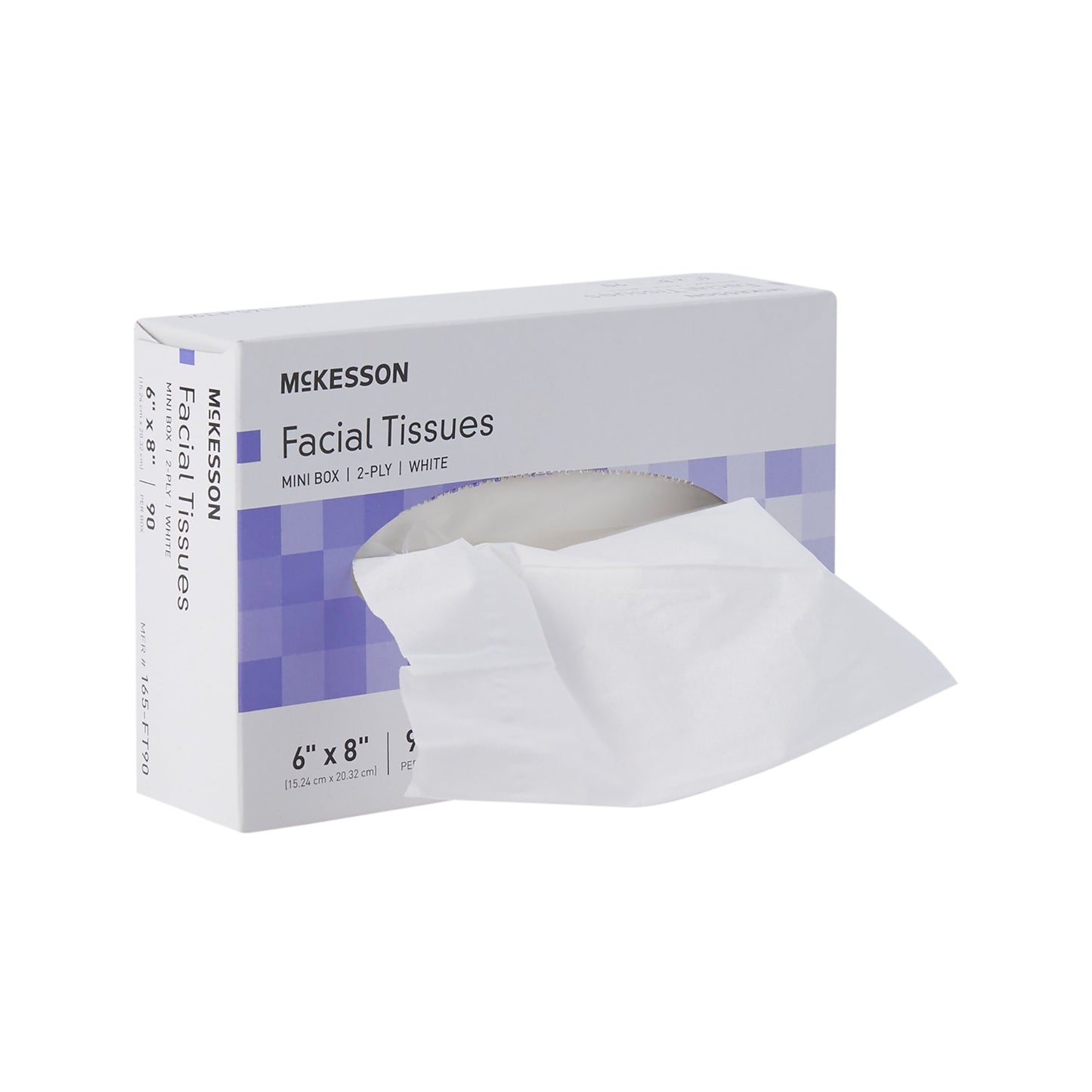 Facial Tissue McKesson White 6 X 8 Inch 90 Count - 165-FT90