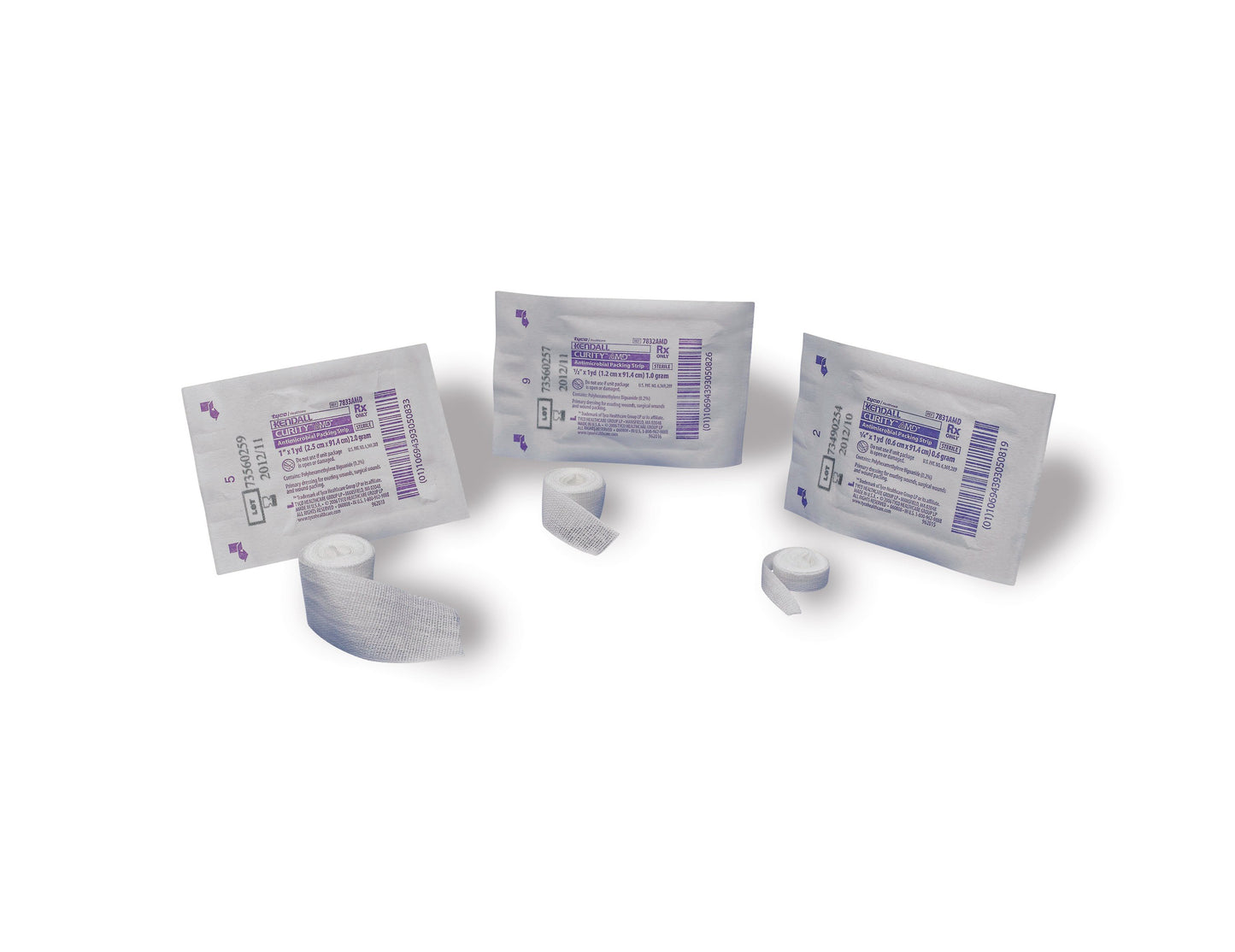 Cardinal Curity AMD PHMB Wound Packing Strip,  Inch x 1 yard 7831AMD, Case of 50