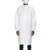 Cleanroom Lab Coat Contec® CritiGear™ White Large Knee Length Microporous Fabric Disposable - HCGA0032