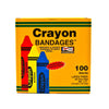 ASO Kid Design (Assorted Crayon) Adhesive Strip, 3/4 x 3 Inch CRA5261-012-000