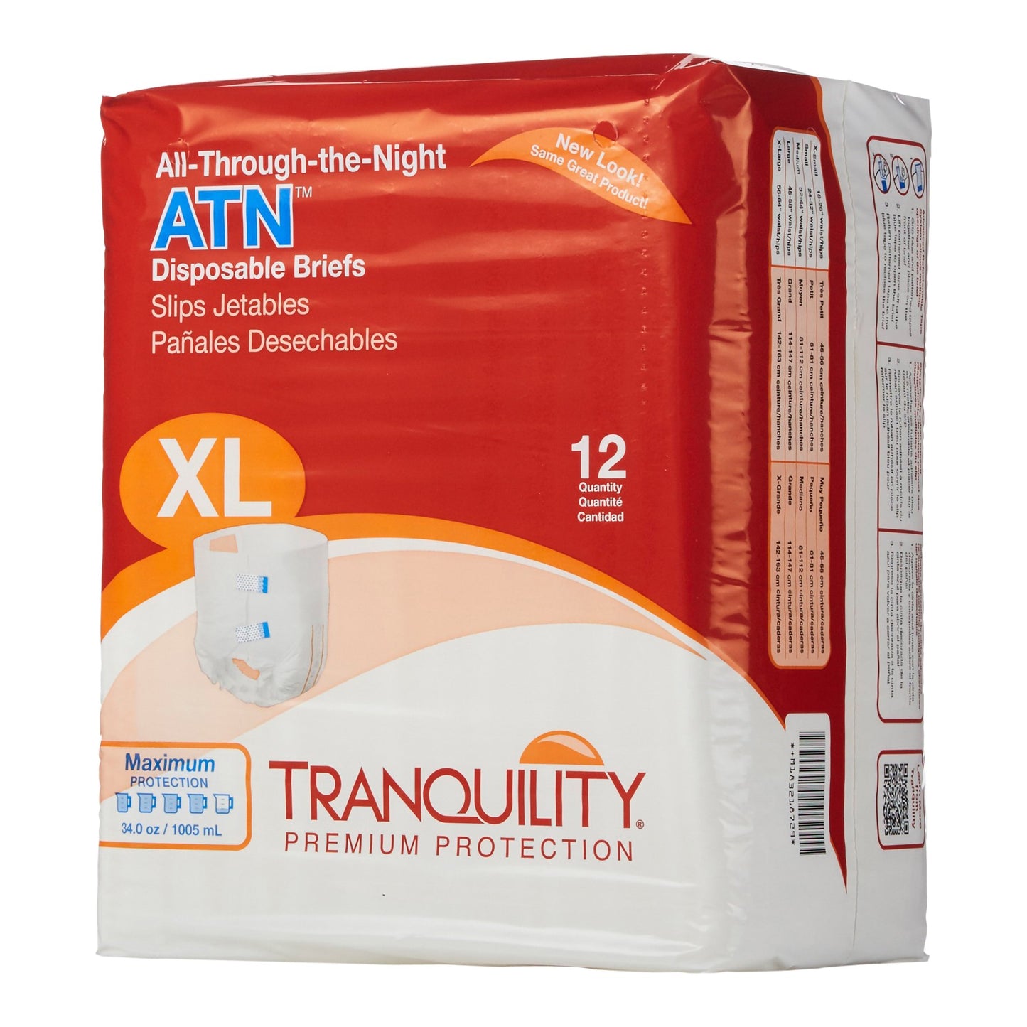 Tranquility® ATN Heavy Protection Incontinence Brief, Extra Large 2187