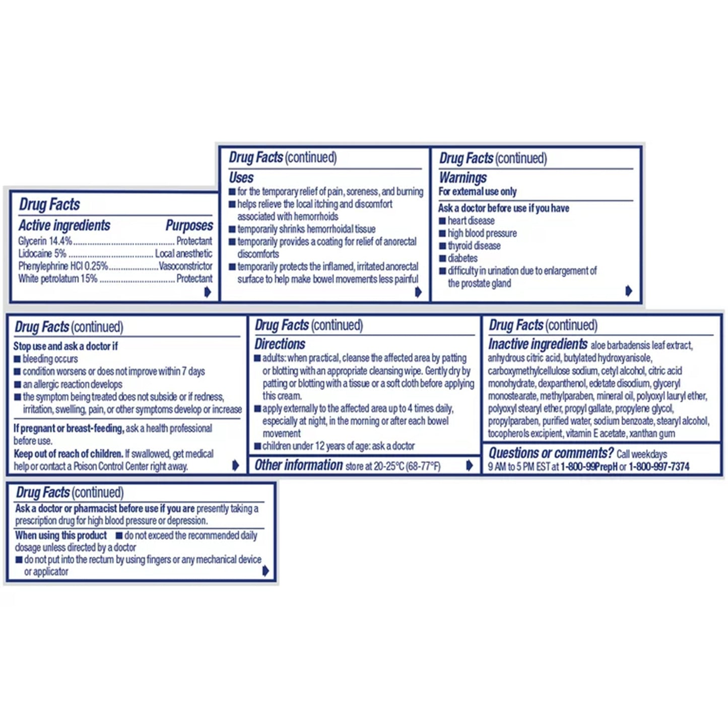 Preparation H Hemorrhoidal Cream Rapid Relief, 1-ounce tube 00573284310