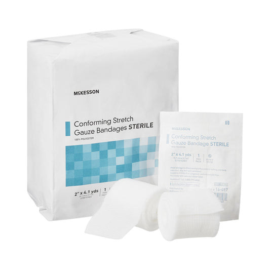 Conforming Bandage McKesson 2 Inch X 4-1/10 Yard Sterile 1 per Pack - 16-017