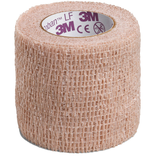 3M™ Coban™ LF Self-adherent Closure Cohesive Bandage, 2 Inch x 5 Yard, Tan 2082