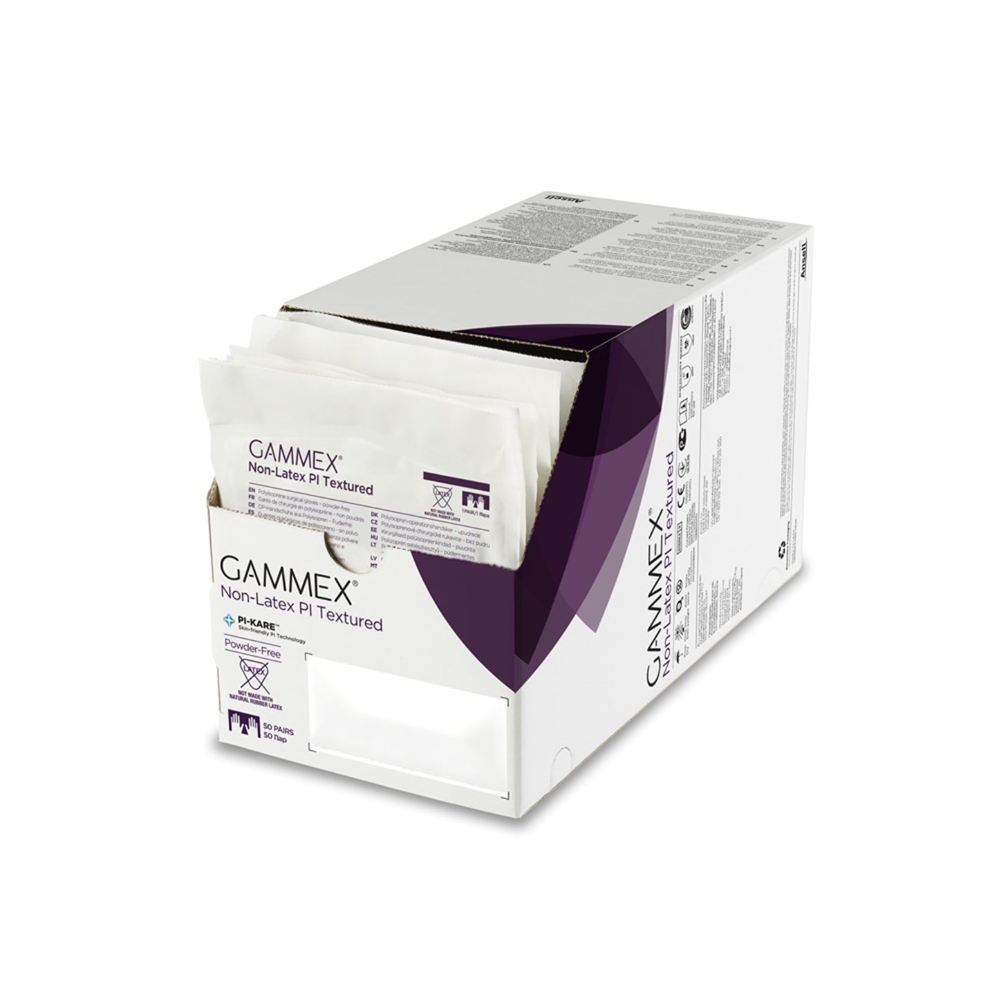 Gammex® Non-Latex PI Textured Polyisoprene Surgical Glove, Size 8, White 20688280