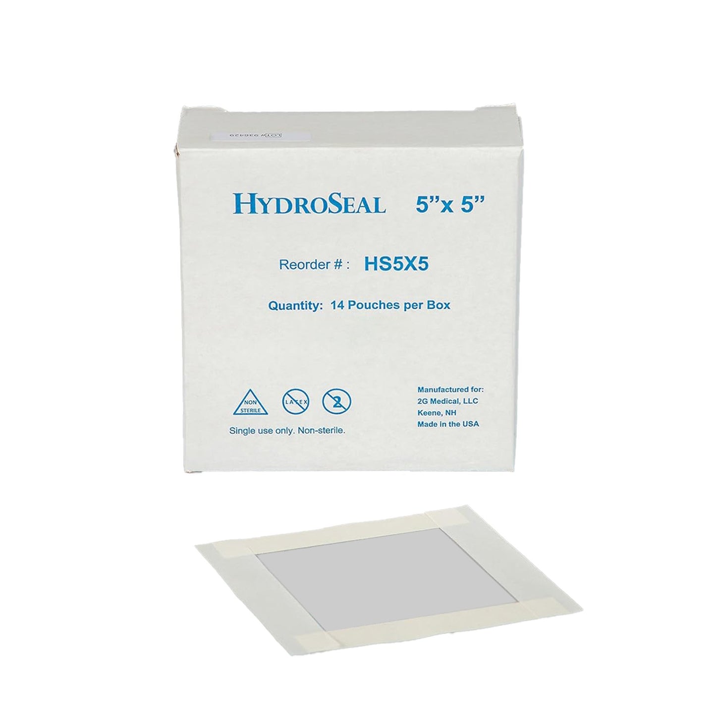 HydroSeal IV Site Barrier Protector, 5 x 5 Inch HS5X5