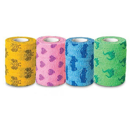 Cohesive Bandage CoFlex® NL 2 Inch X 5 Yard Self-Adherent Closure Kid Design (Assorted Print) NonSterile 12 lbs. Tensile Strength - 5200KP-036