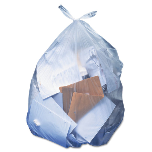 Trash Bag Heritage™ 56 gal. Clear LLDPE 1.1 mil 43 X 47 Inch Star Seal Bottom Flat Pack - HERH8647SC