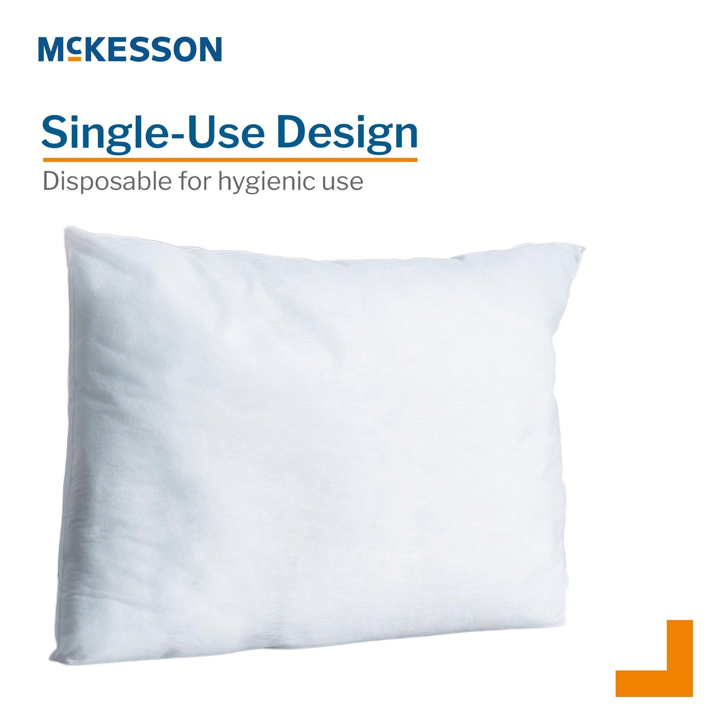 McKesson Blue Tissue/Poly Disposable Pillowcase, 21 x 30 Inch 18-918