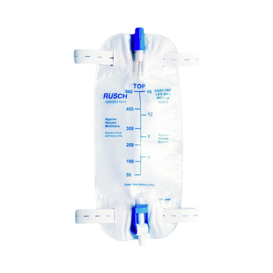 Urinary Leg Bag Easy Tap™ Anti-Reflux Valve Sterile 562 mL Vinyl - 453919