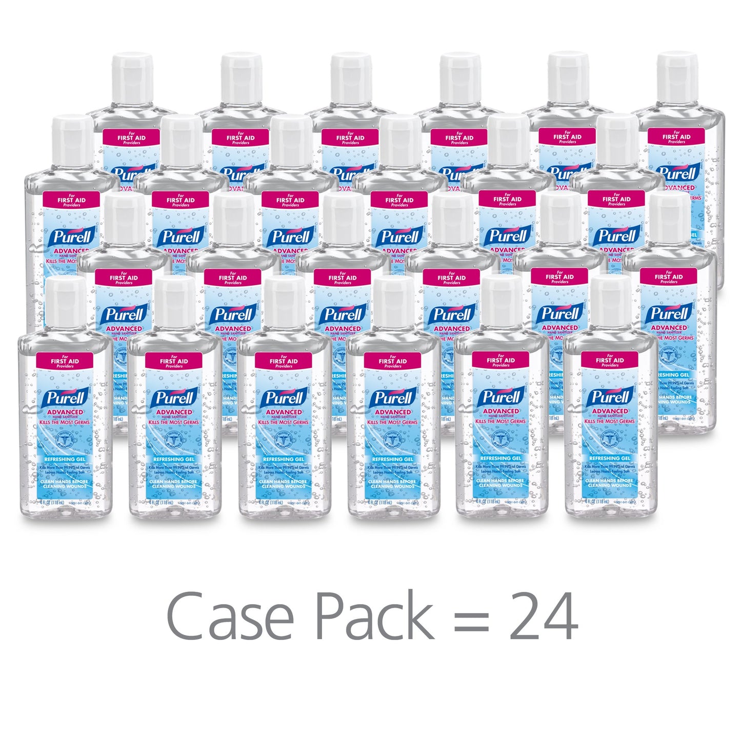 Purell® Advanced Hand Sanitizer 70% Alcohol Gel, Bottle, 4 ounces, Fruit Scent 9651-24