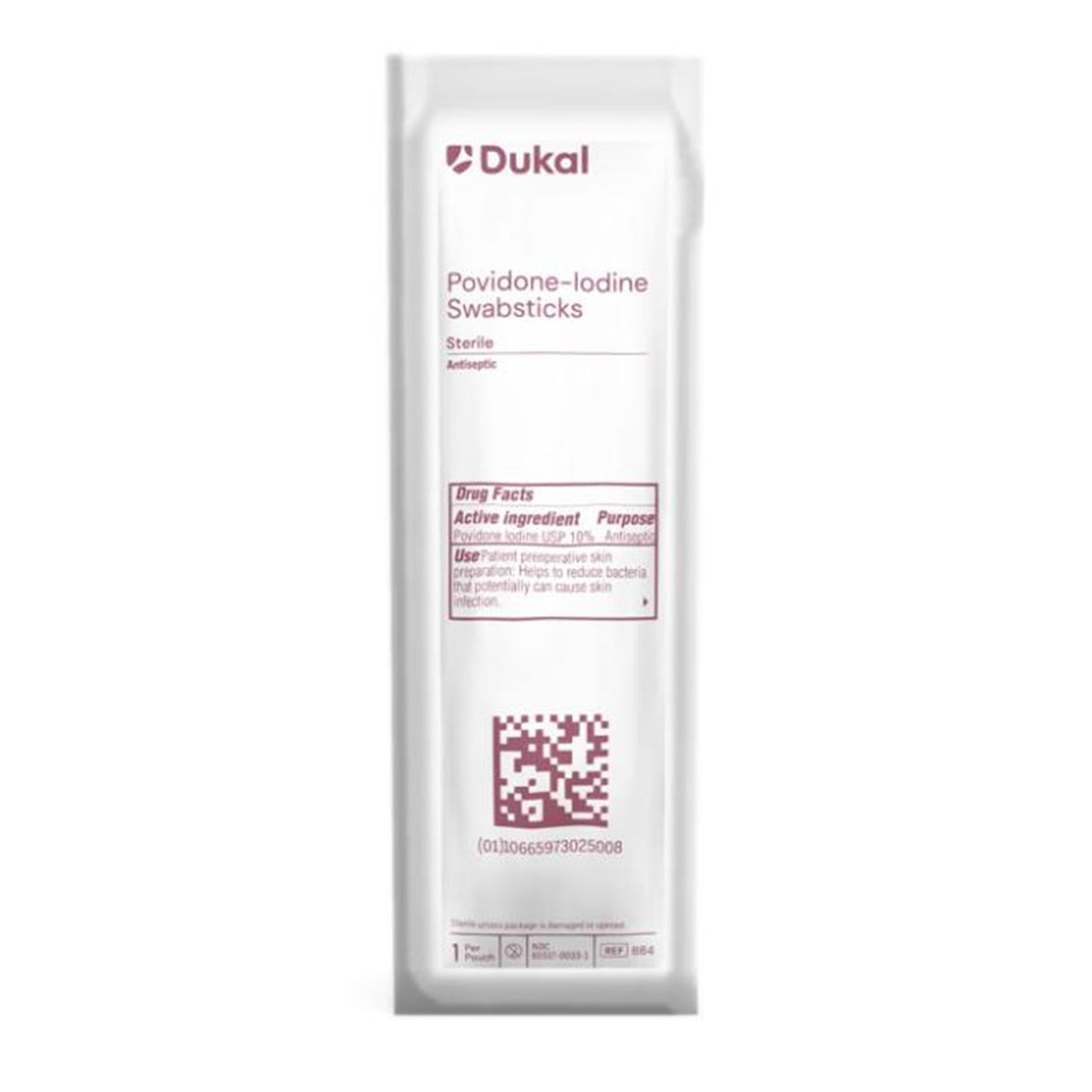 Impregnated Swabstick Dukal 10% Strength Povidone-Iodine Individual Packet Sterile - 96-7035
