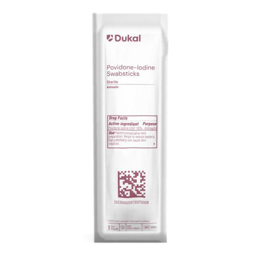 Impregnated Swabstick Dukal 10% Strength Povidone-Iodine Individual Packet Sterile - 96-7035