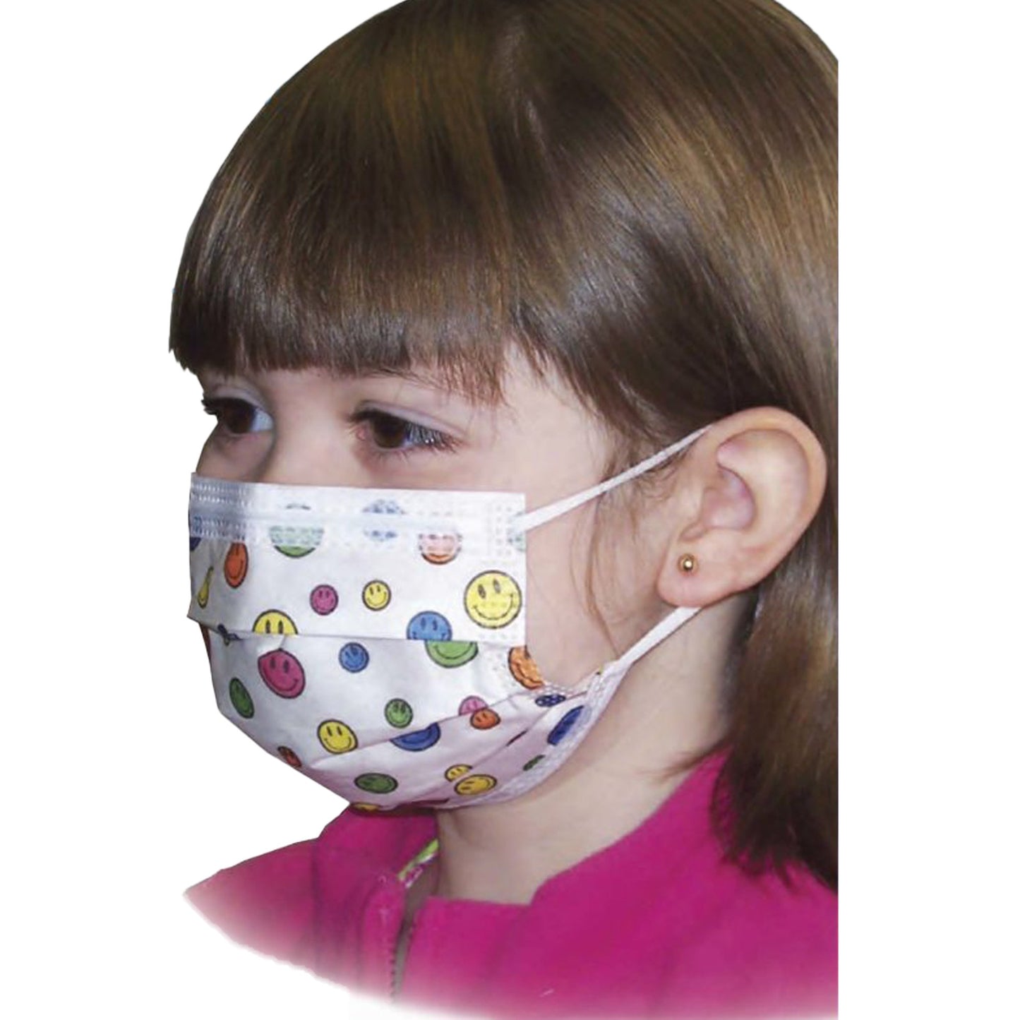 Precept® Medical Products Pediatric Procedure Mask, Happy Face Print 15150