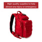 My Medic Recon First Aid Kit Backpack with Emergency Medical Supplies - Red MM-KIT-U-LG-RED-STN