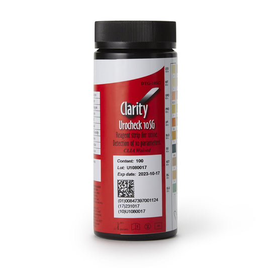 Urinalysis Reagent Clarity® Bilirubin, Blood, Glucose, Ketone, Leukocytes, Nitrite, pH, Protein, Specific Gravity, Urobilinogen For Visual Read - DTG-