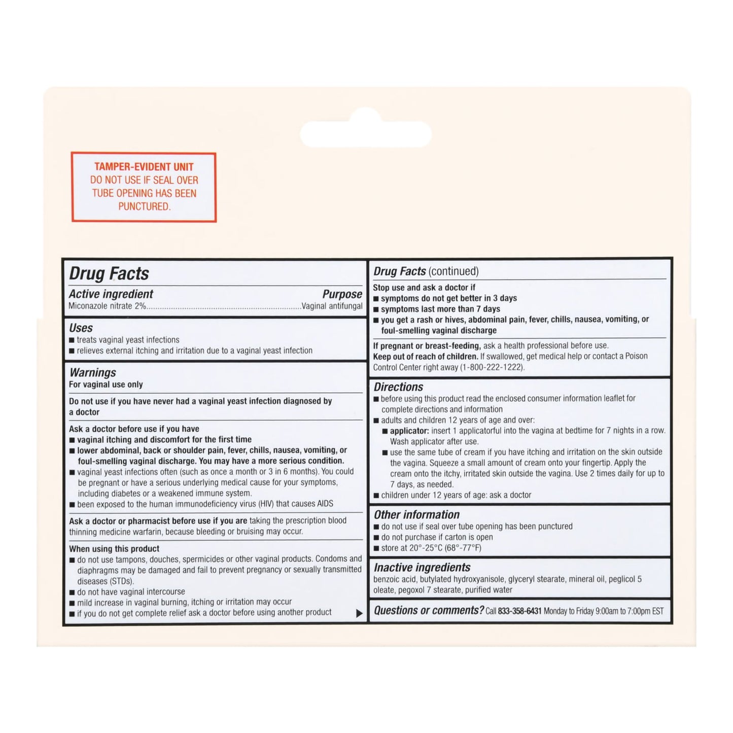 Foster & Thrive™ 2% Miconazole Vaginal Cream with Reusable Applicator, 7 Day 70677122201