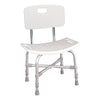 Bath Bench McKesson Without Arms Aluminum Frame With Backrest 20 Inch Seat Width 500 lbs. Weight Capacity - 146-12021KD-1