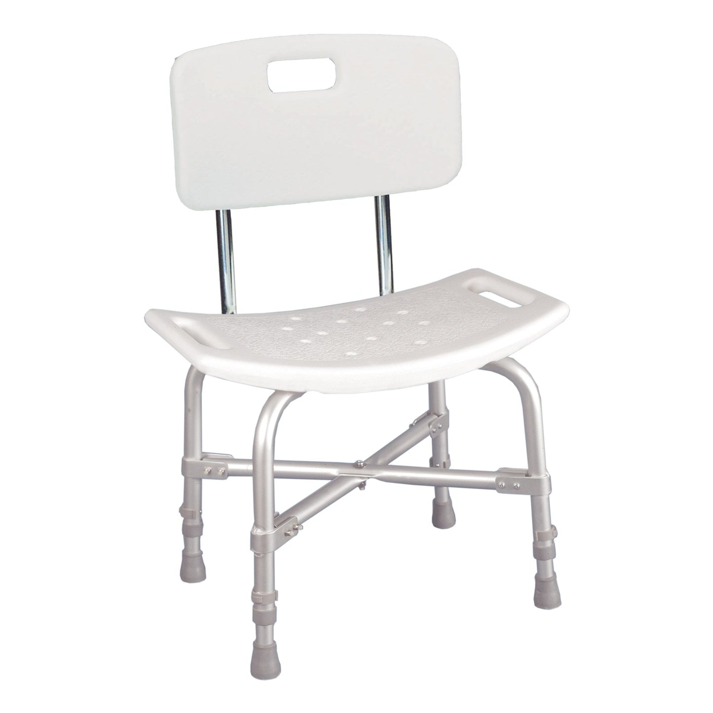 Bath Bench McKesson Without Arms Aluminum Frame With Backrest 20 Inch Seat Width 500 lbs. Weight Capacity - 146-12021KD-1