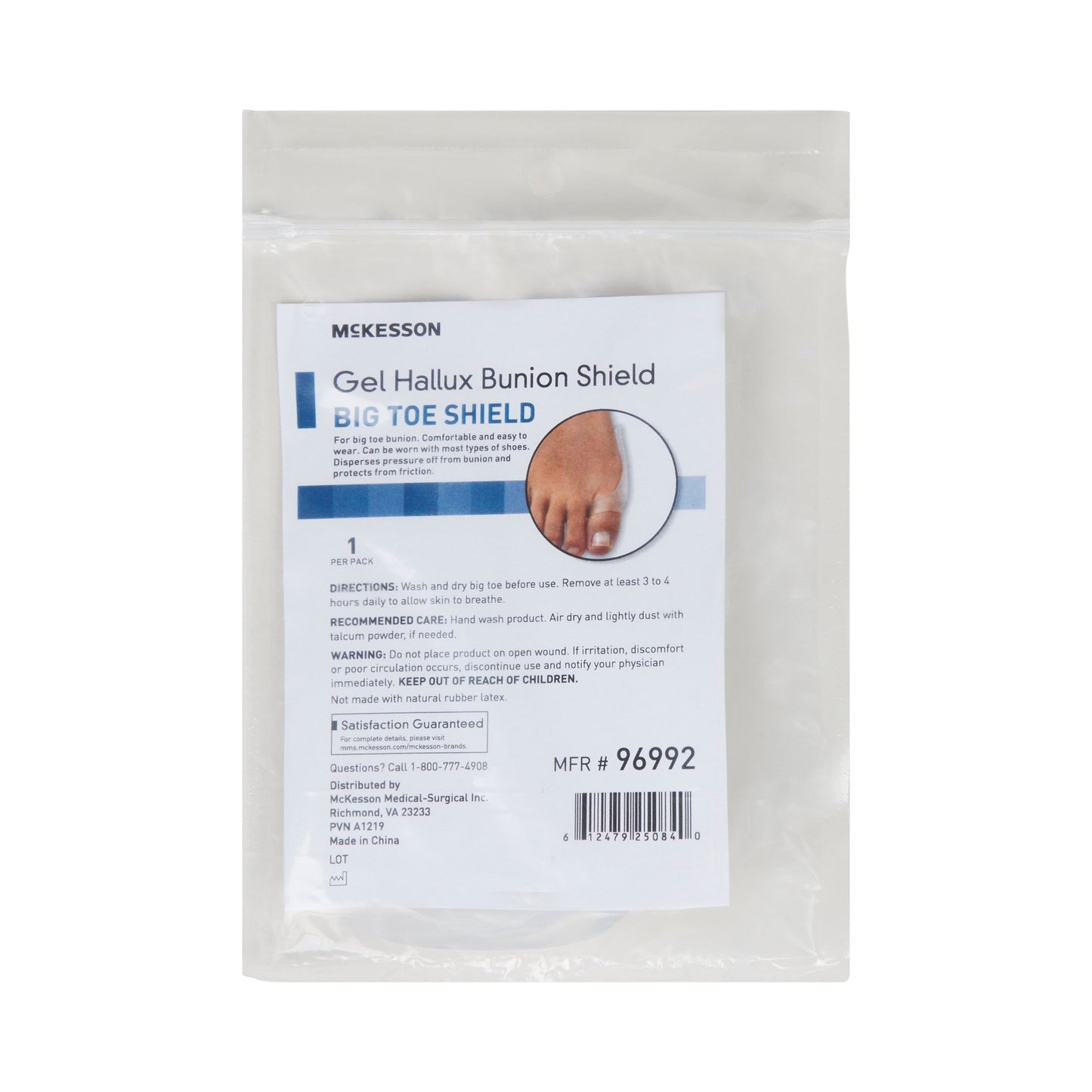 McKesson Bunion Shield, One Size Fits Most 96992
