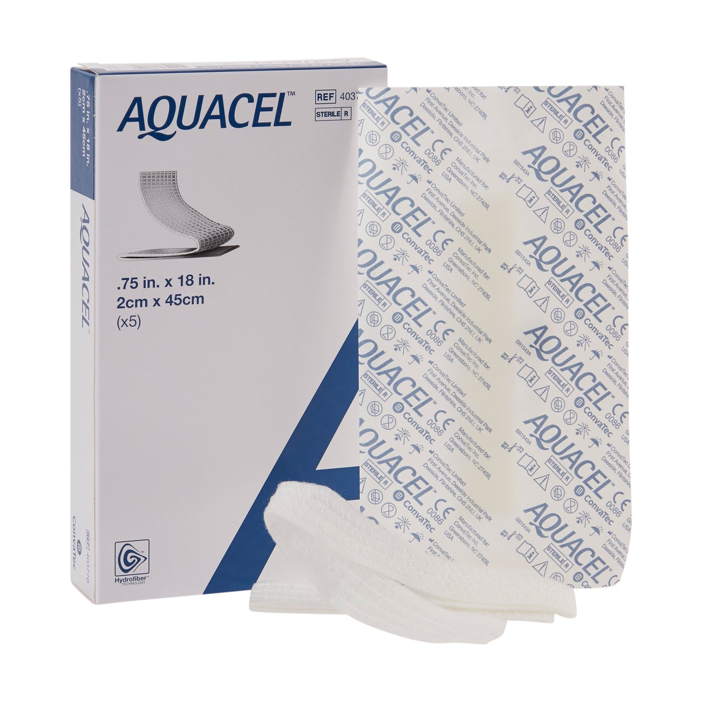 Aquacel® Ribbon Hydrofiber Gelling Fiber Wound Dressing, ¾ x 18 Inch 403770