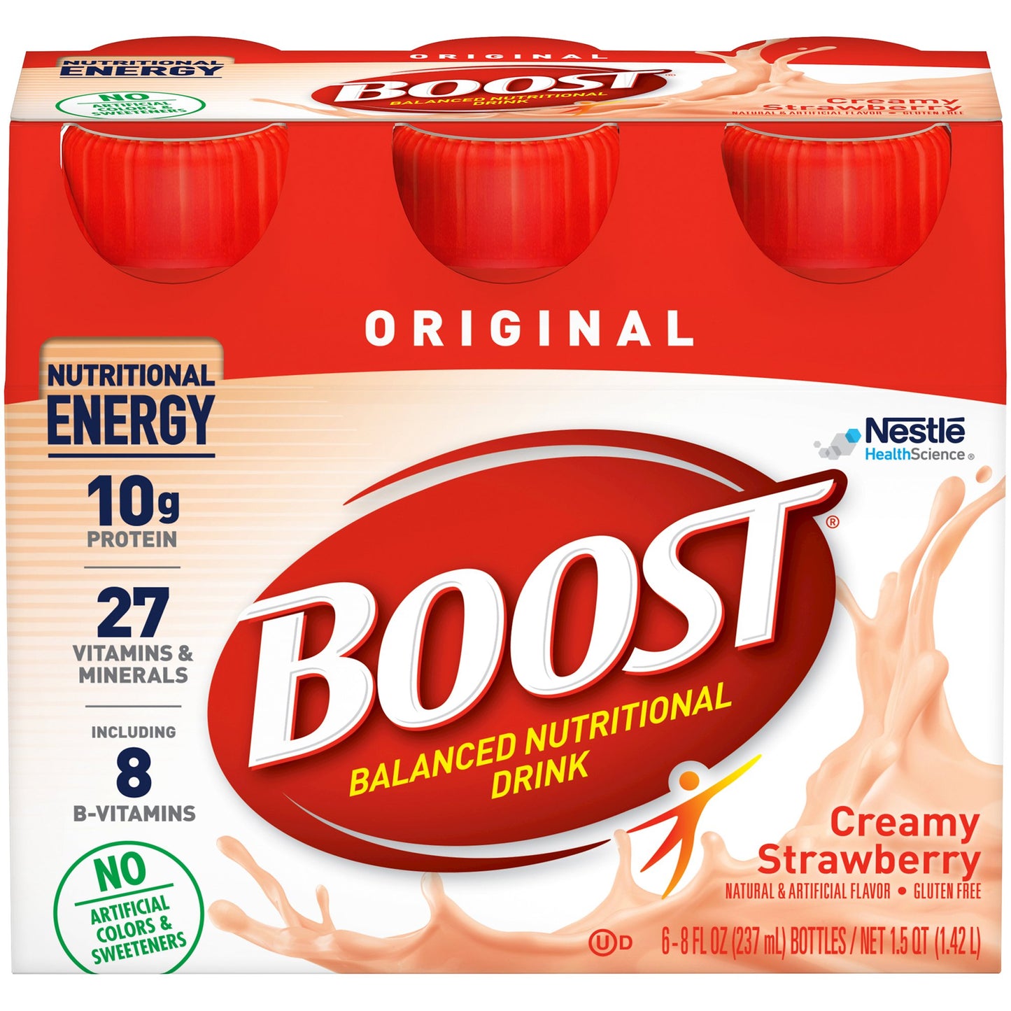 Boost® Original Strawberry Balanced Nutritional Drink, 8-ounce bottle 00041679676363