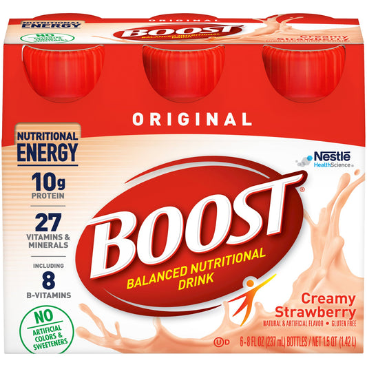 Boost® Original Strawberry Balanced Nutritional Drink, 8-ounce bottle 00041679676363
