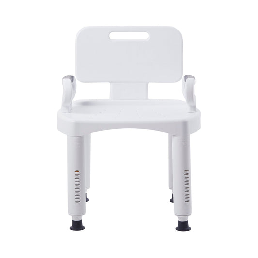 Bath Bench McKesson Removable Arms Plastic Frame Removable Backrest 21-1/4 Inch Seat Width 350 lbs. Weight Capacity - 146-RTL12505
