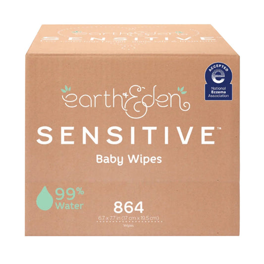 Earth & Eden Sensitive™ Baby Wipes, 6.7 x 7.7 Inch, 72 per Pack 10010218