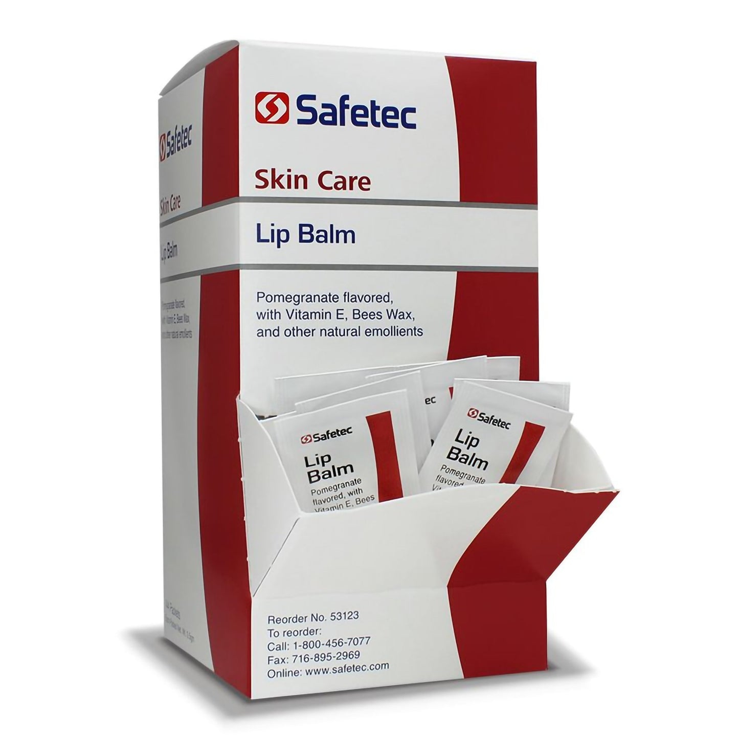 Lip Balm Safetec 0.5 Gram Individual Packet - 53123