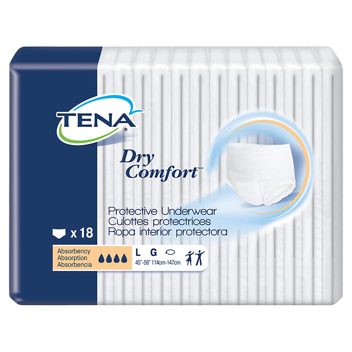 Tena® Dry Comfort™ Absorbent Underwear, Large 72423