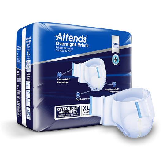 Attends® Briefs with Overnight Protection, X-Large DDEW40