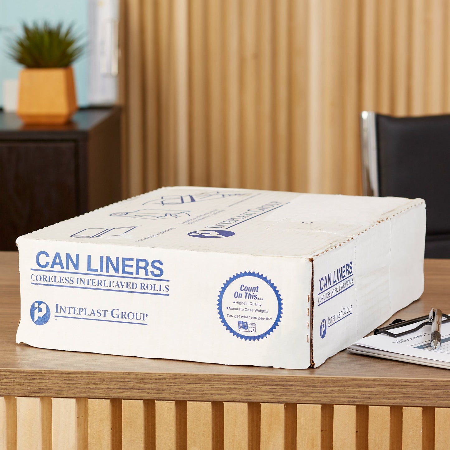 McKesson Light Duty Clear Trash Bags, 30 gal, 8 Mic S303708N