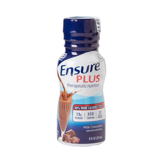 Oral Supplement Ensure® Plus Therapeutic Nutrition Milk Chocolate Flavor Liquid 8 oz. Bottle - 58299