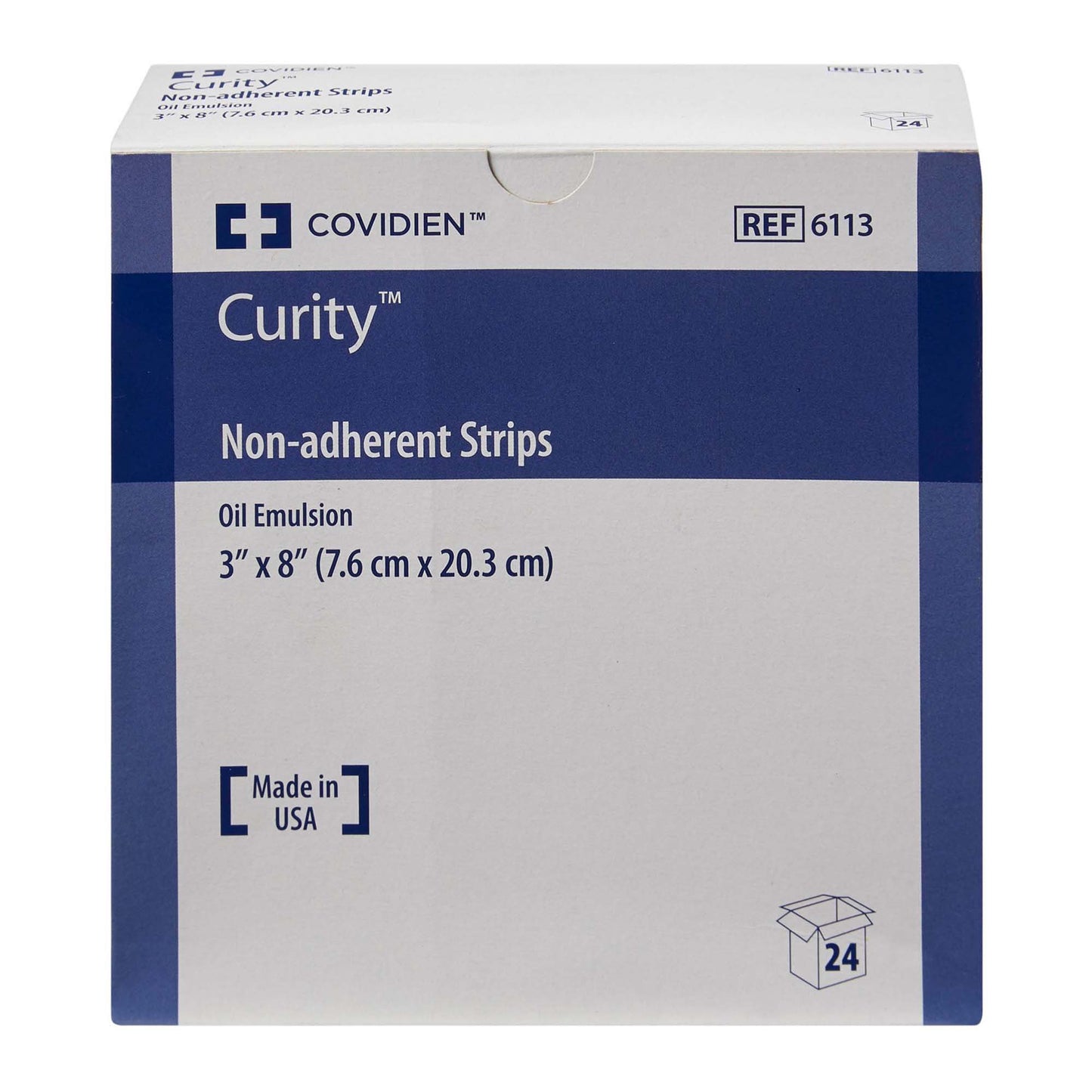 Curity™ Oil Emulsion Impregnated Dressing, 3 x 8 Inch 6113-