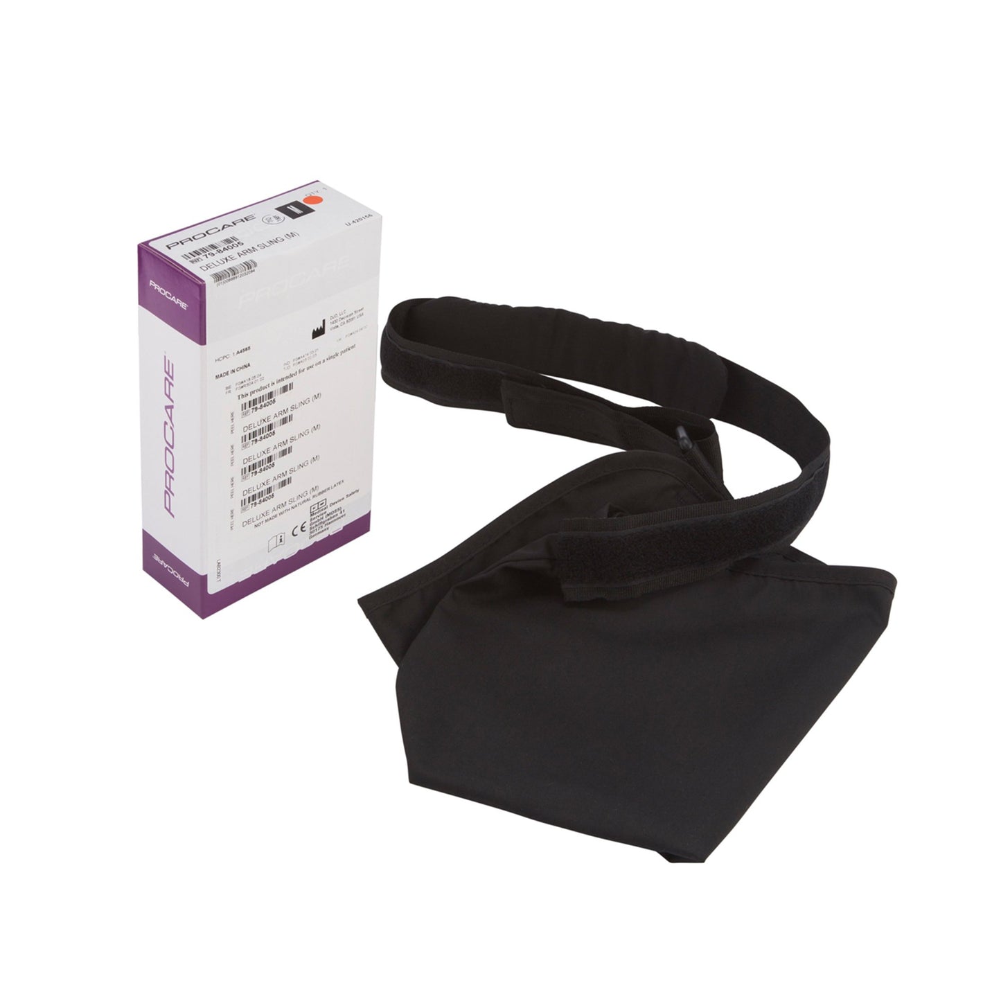 Arm Sling with Shoulder Pad Procare® Deluxe D-Ring / Hook and Loop Strap Closure Medium - 79-84005