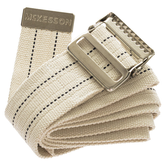 Gait Belt McKesson 60 Inch Length White Polyester - 855