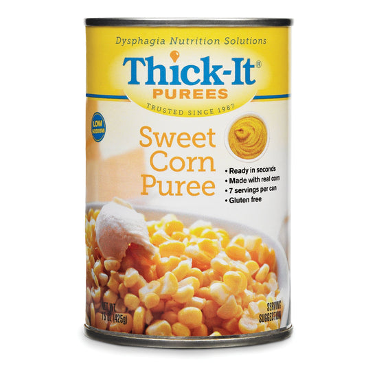 Thickened Food Thick-It® 15 oz. Can Sweet Corn Flavor Puree IDDSI Level 4 Extremely Thick/Pureed - H304-F8800