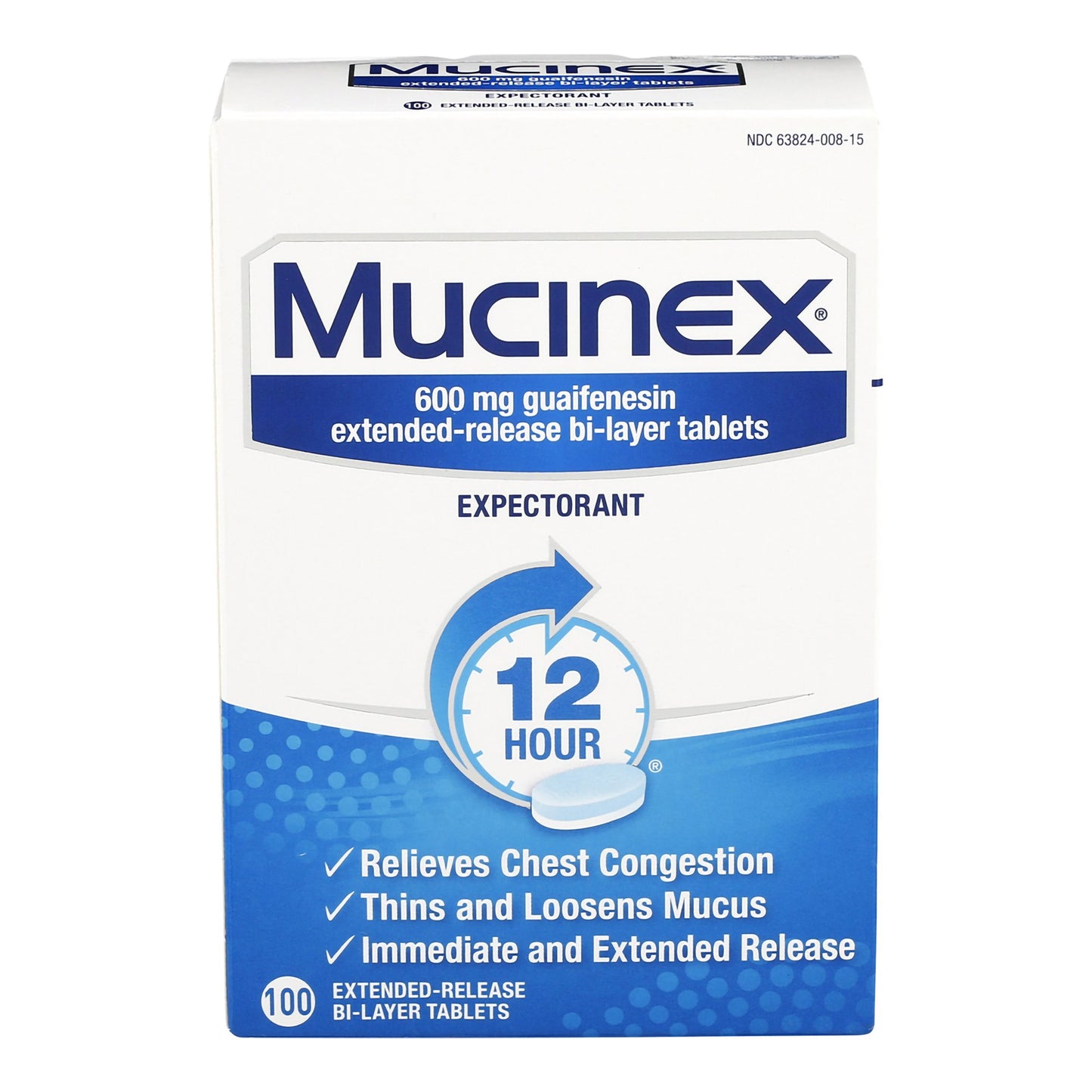 Mucinex® Guaifenesin Cold and Cough Relief 63824000815