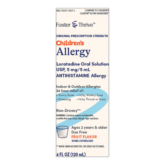Foster & Thrive™ Children's Allergy Loratadine Oral Solution, Fruit Flavor 70677105701