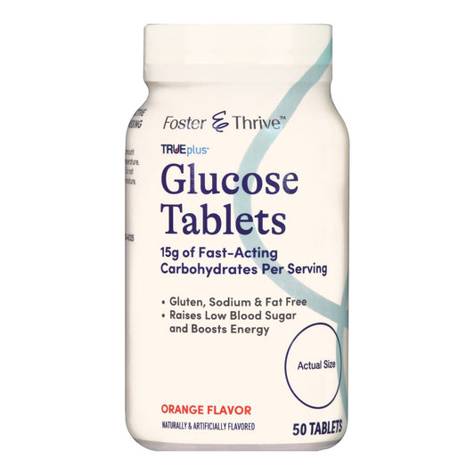Glucose Supplement Foster & Thrive™ 50 per Bottle Chewable Tablet Orange Flavor - 56151161051