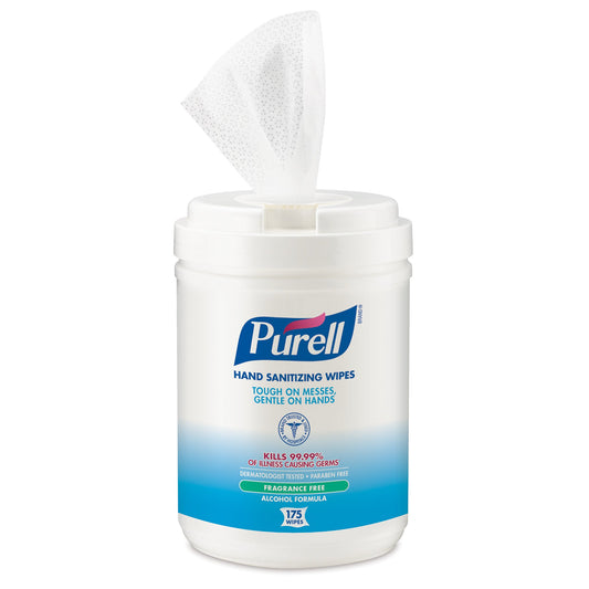 Hand Sanitizing Wipe Purell® 175 Count Ethyl Alcohol Wipe Canister - 9031-06