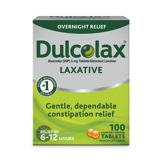 Laxative Dulcolax® Tablet 100 per Box 5 mg Strength Bisacodyl USP - 81421002004