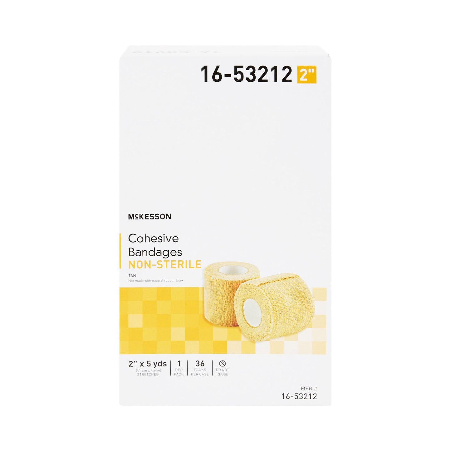 McKesson Self-adherent Closure Cohesive Bandage, 2 Inch x 5 Yard 16-53212