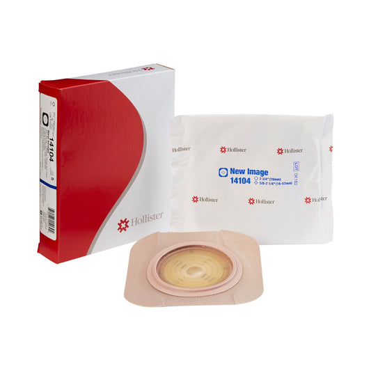 Ostomy Barrier New Image™ FormaFlex Moldable, Extended Wear Adhesive Tape 70 mm Flange Blue Code System Up to 2-1/4 Inch Opening - 14104
