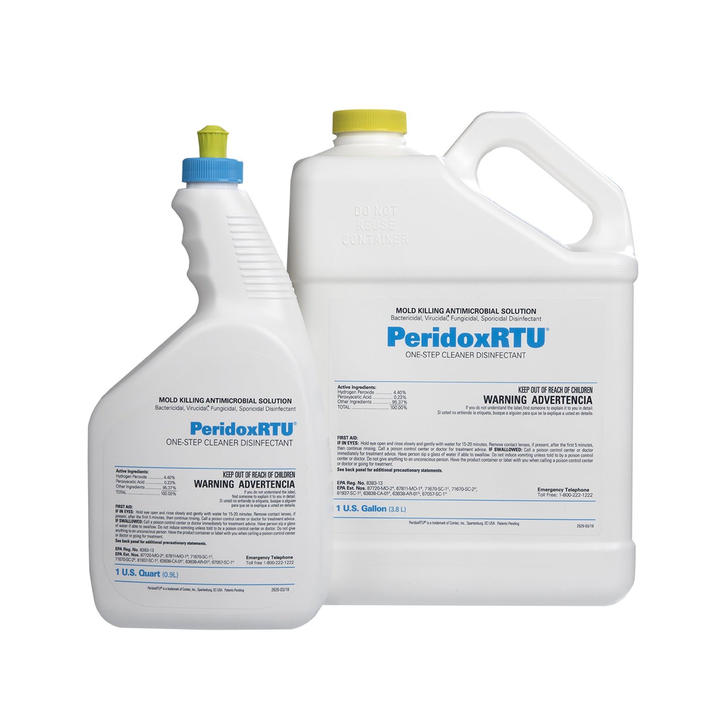 PeridoxRTU® Sporicidal Peroxide Based Surface Disinfectant Cleaner, 32 ounces CR85335IR
